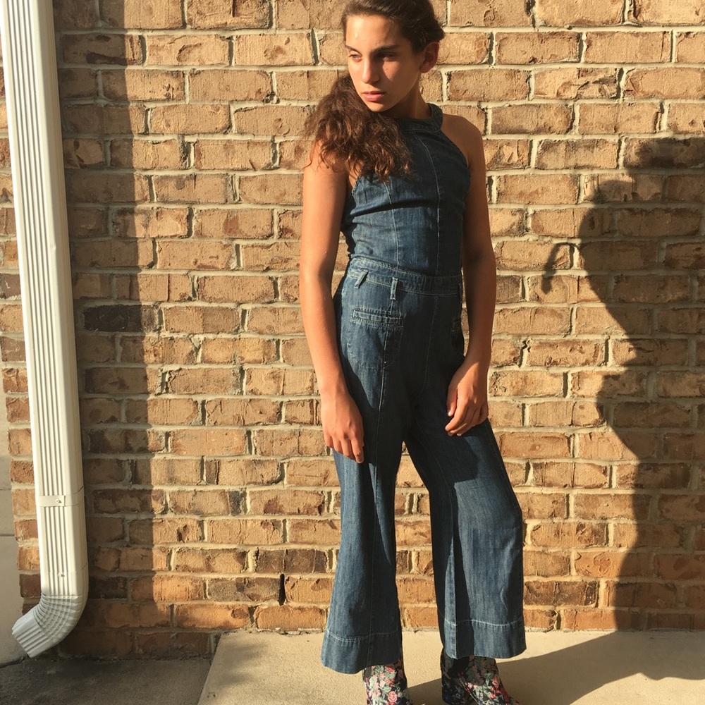 Jean jumpsuit from Anthropologie